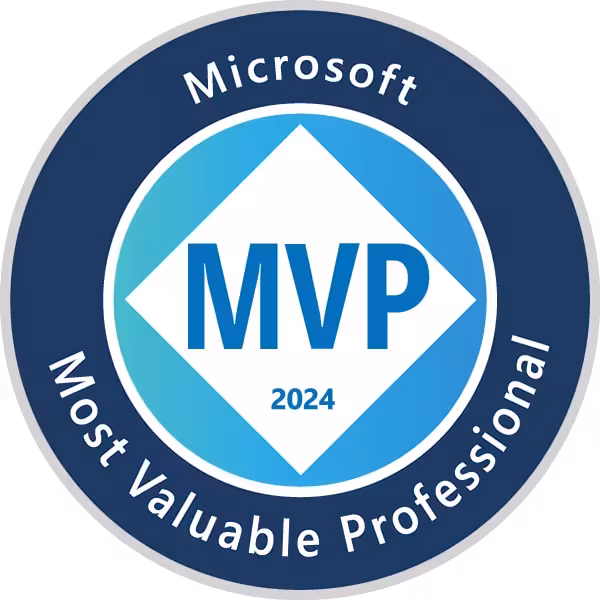 Microsoft Most Valuable Professional (MVP) 2024 Badge Microsoft MVP 2024 en développement
